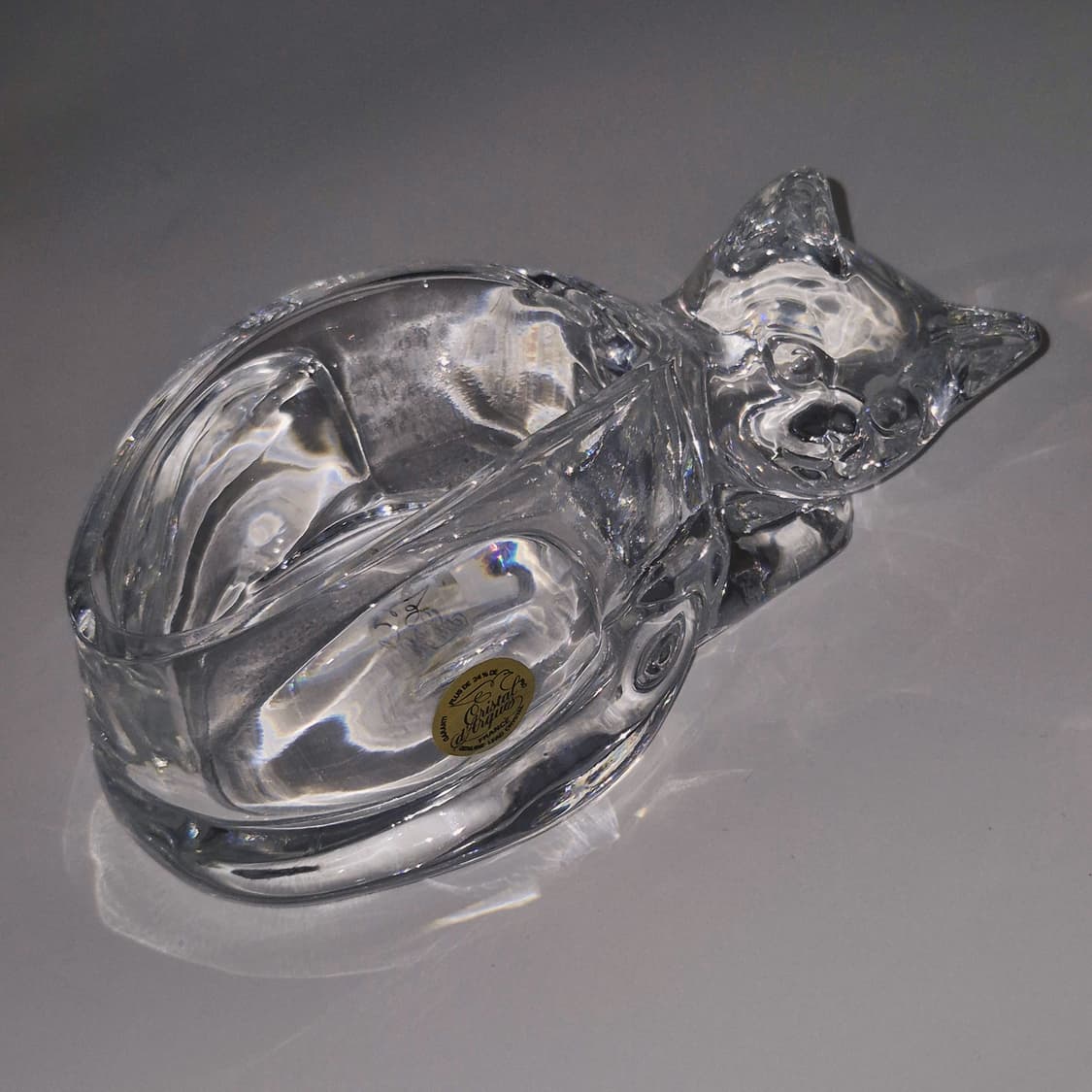 80s 프랑스 다르크 크리스탈 고양이 홀더 상품이미지8