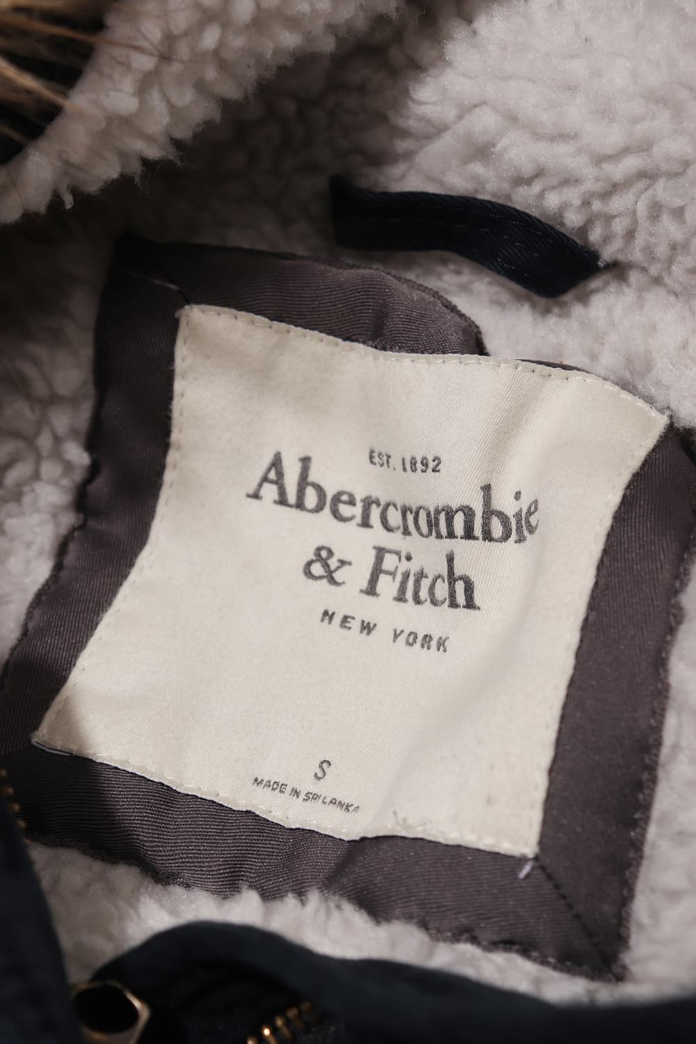 ABERCROMBIE 다크네이비 양털 야상 점퍼 women S 상품이미지7