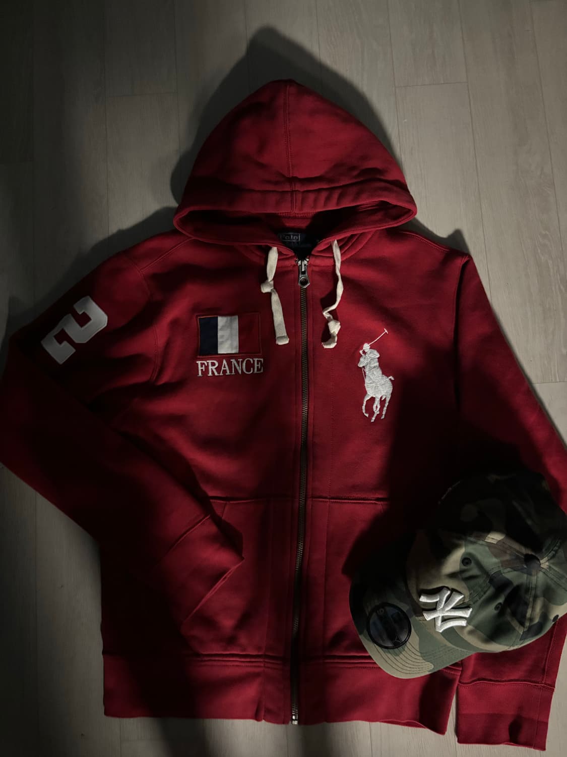 (초희귀)폴로 랄프로렌 빅포니 프랑스 후드집업 상품이미지1