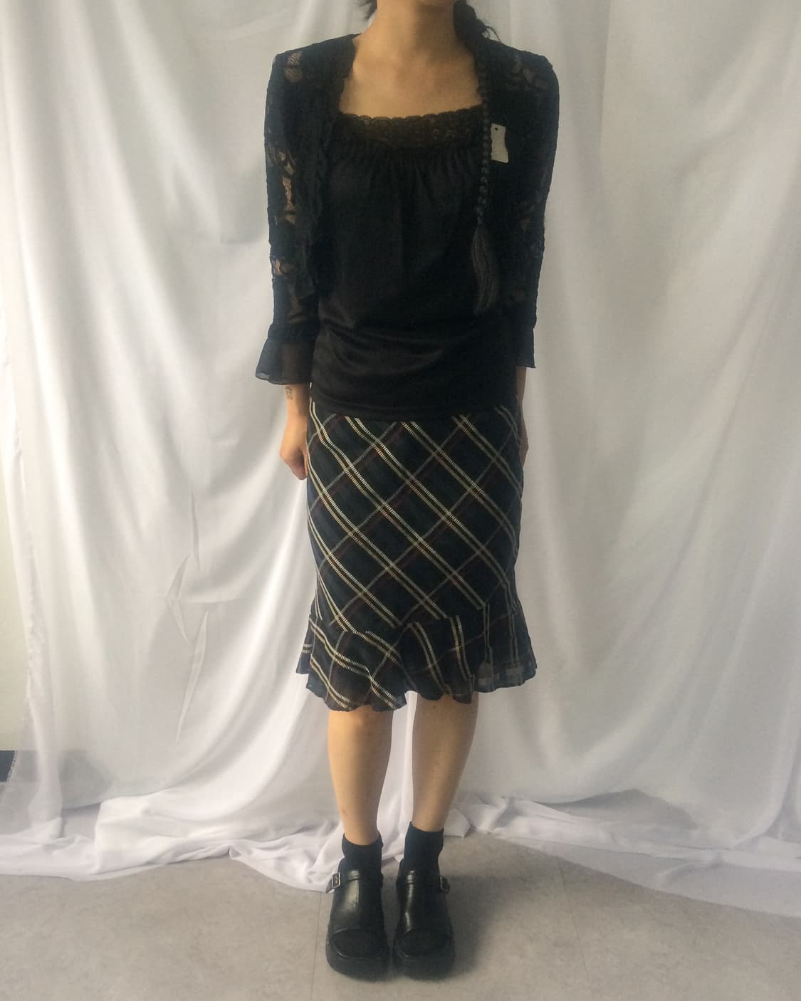 Flower pattern see through cardigan 상품이미지1