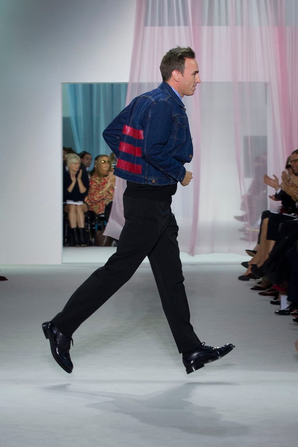 (xs) 헬무트랭 리에디션 백프린팅 데님자켓 상품이미지1