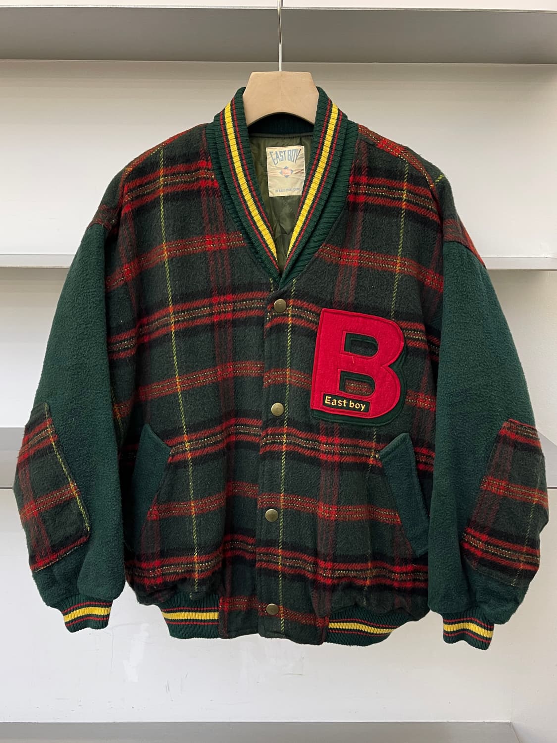 East Boy 90s 타탄 체크 블루종  상품이미지2