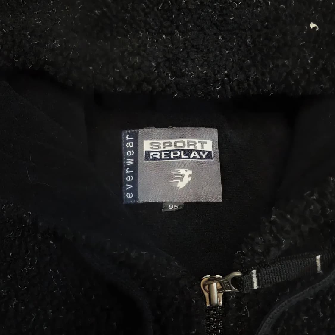 올드스쿨 90s Sport Replay 스포츠리플레이 빅로고 쉐르파 자켓 상품이미지7