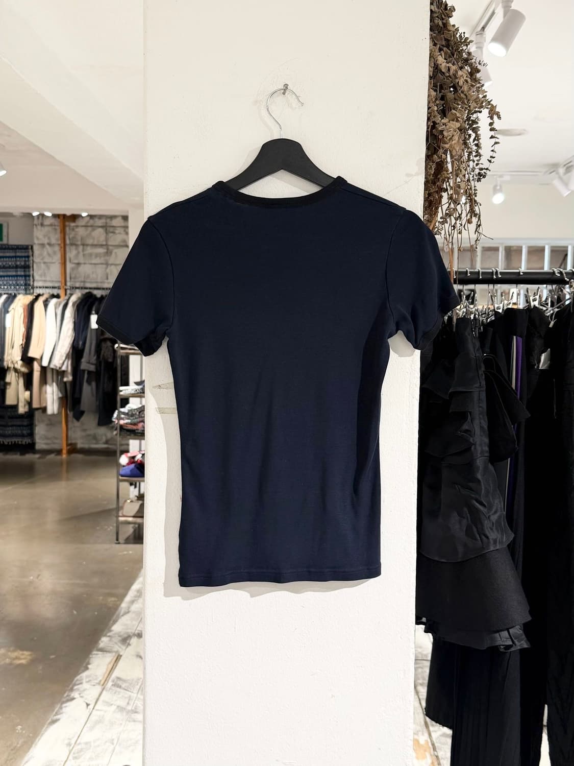 꾸레쥬 네이비 리에디션 범피 콘트라스트 하프 티셔츠 상품이미지6