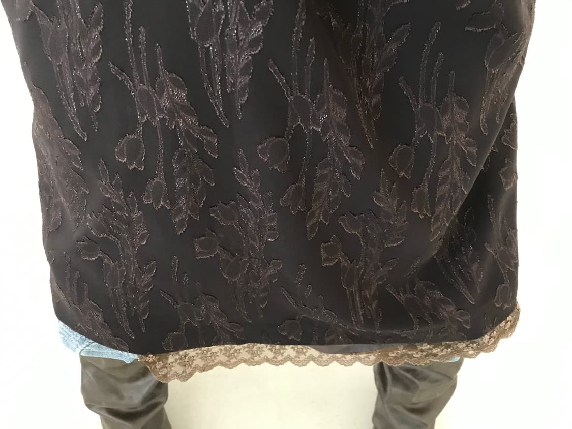 vintage brown pattern lace one-piece 상품이미지9