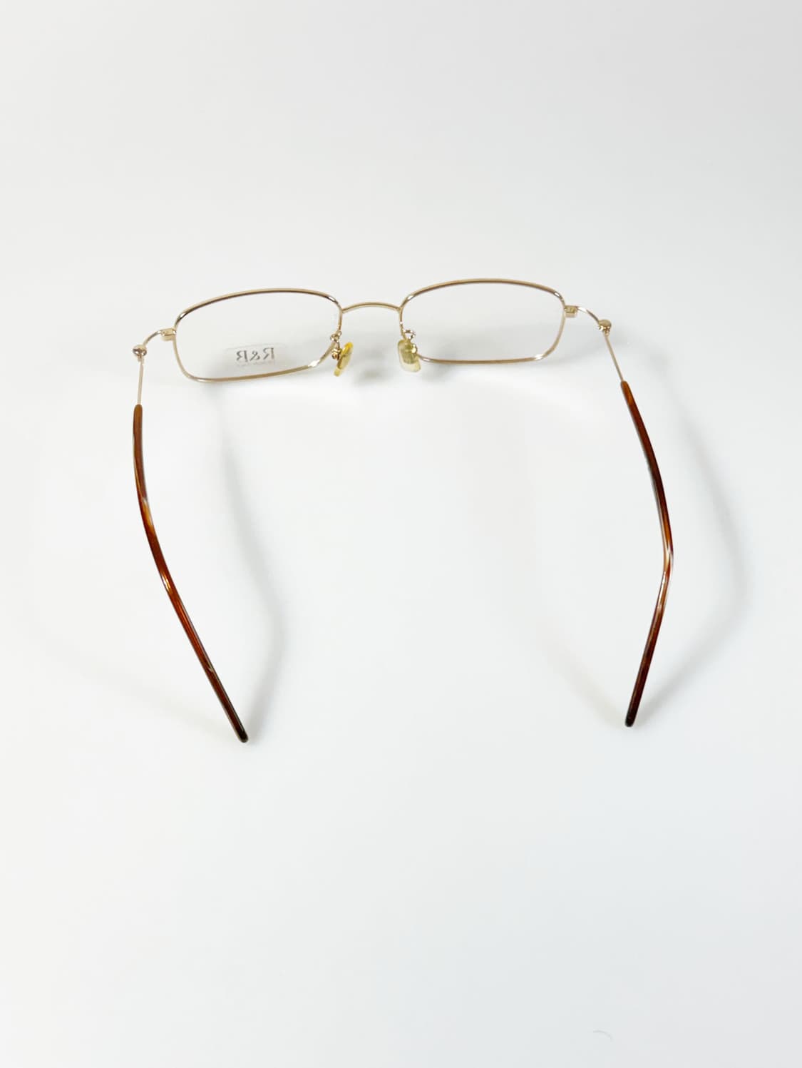R&B EYEWEAR 골드 메탈 슬림 스퀘어 프레임 빈티지 안경 상품이미지5