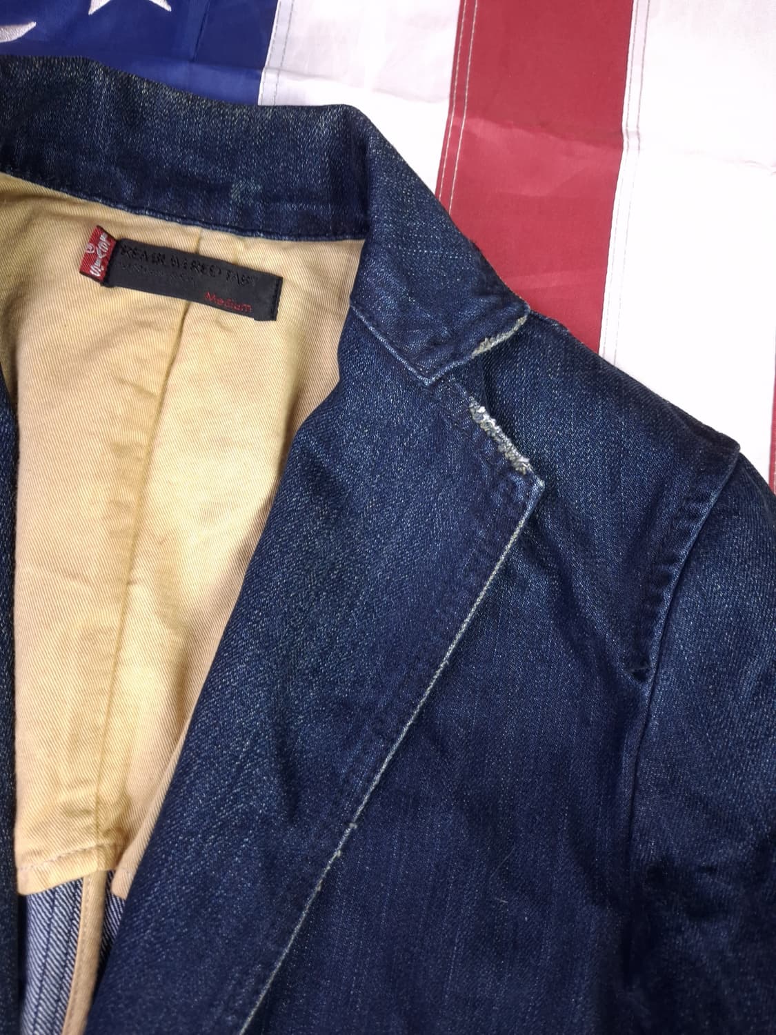 오리지날 일본판 리바이스 레드탭 프리미엄 데님 블레이저 상품이미지3
