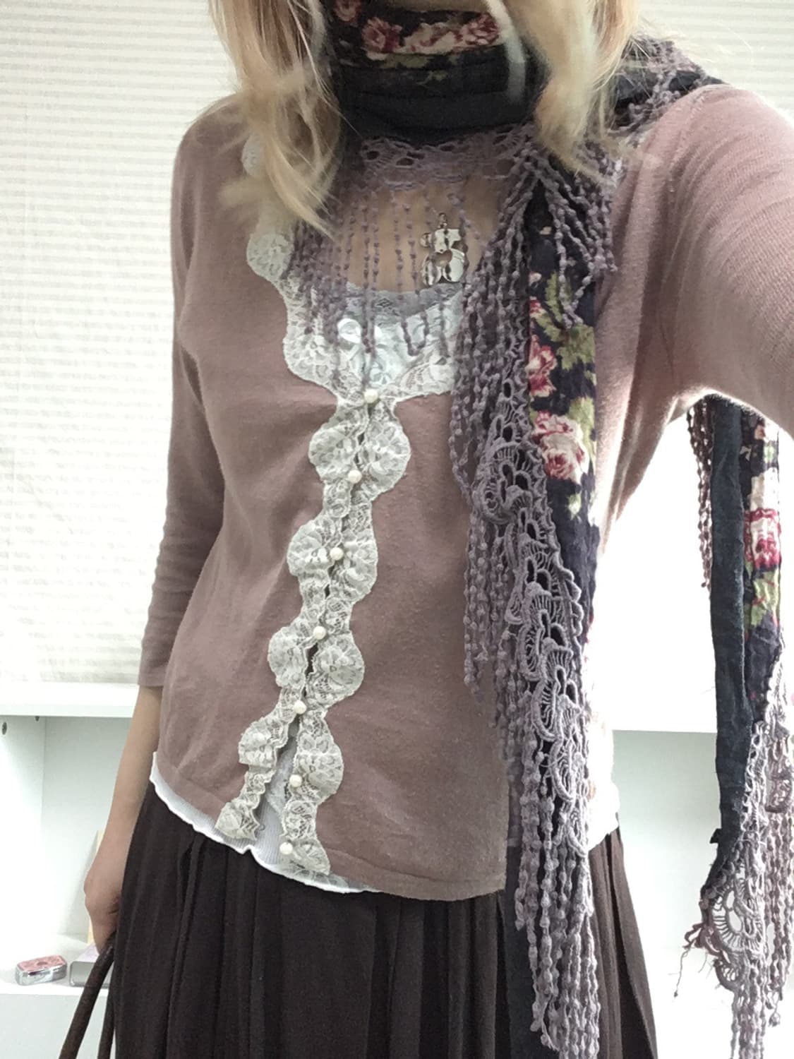 jpn vintage rose pink lace pearl cd 상품이미지2