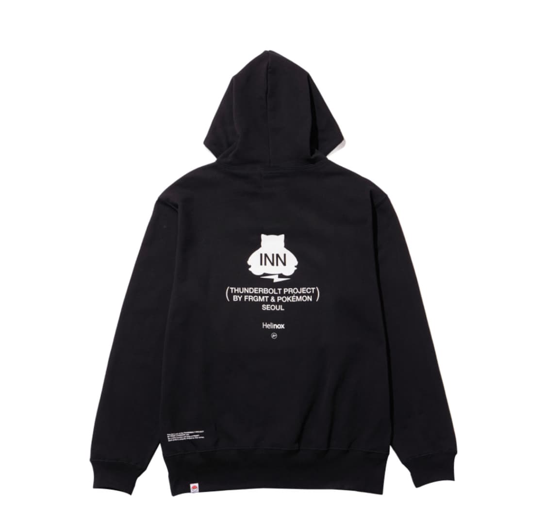 헬리녹스 프라그먼트 포켓몬 INN 썬더볼트 프로젝트 후드 블랙 L 상품이미지2
