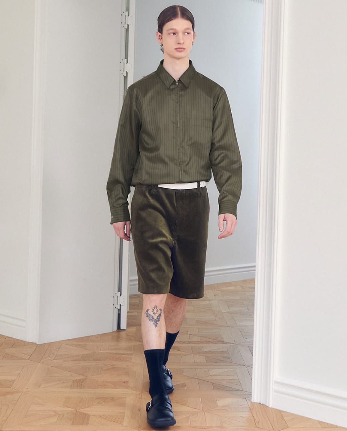 [50] aieul cop shirts 카키 상품이미지2