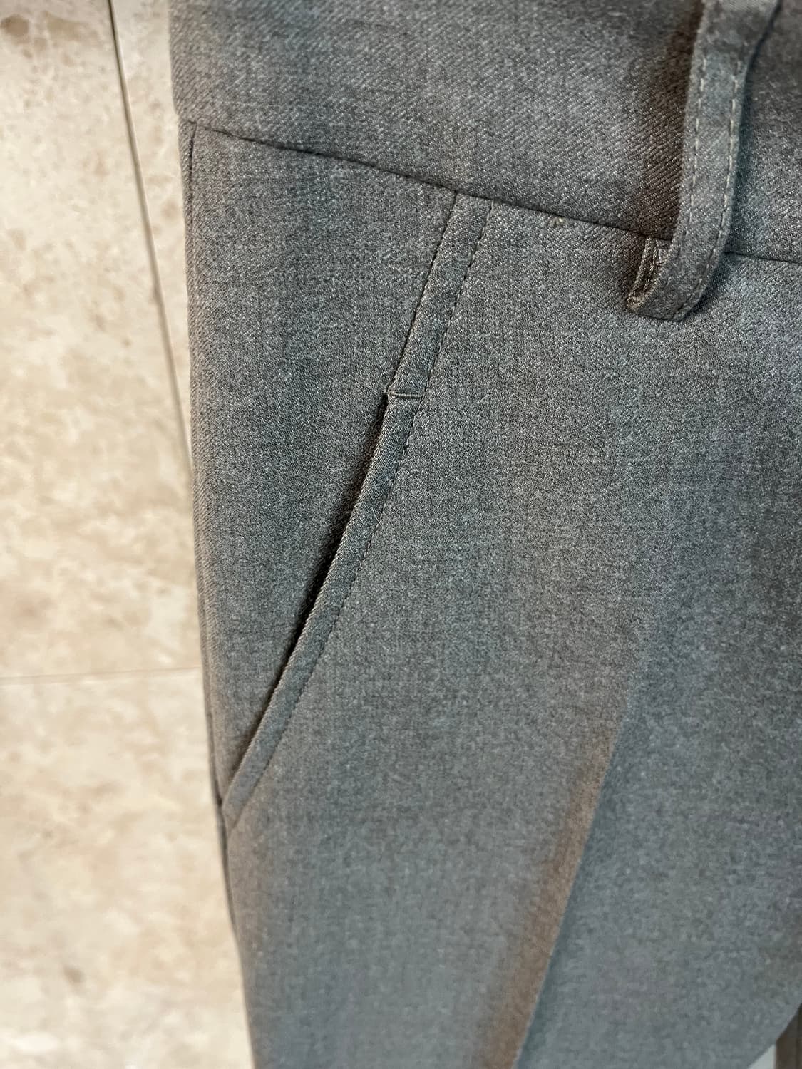 브루넬로 쿠치넬리 여성 슬랙스 회색 정품  상품이미지2