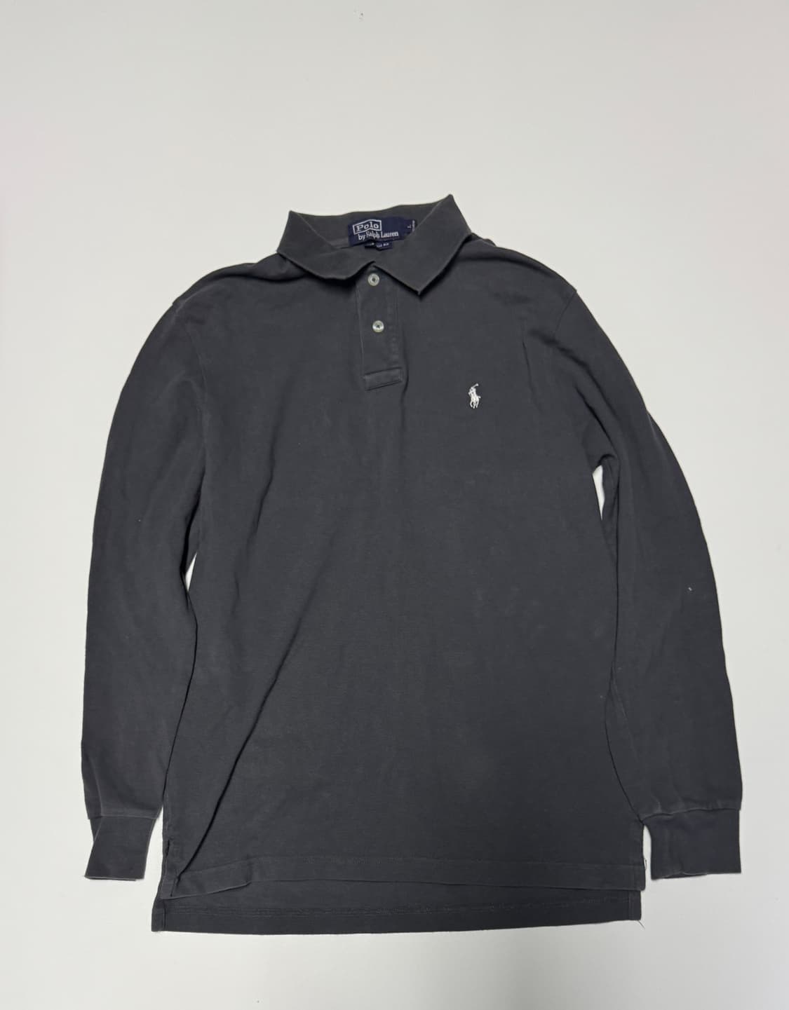 폴로 랄프로렌 화이트 포니 pk 긴팔 카라티 L 빈티지그레이 상품이미지1