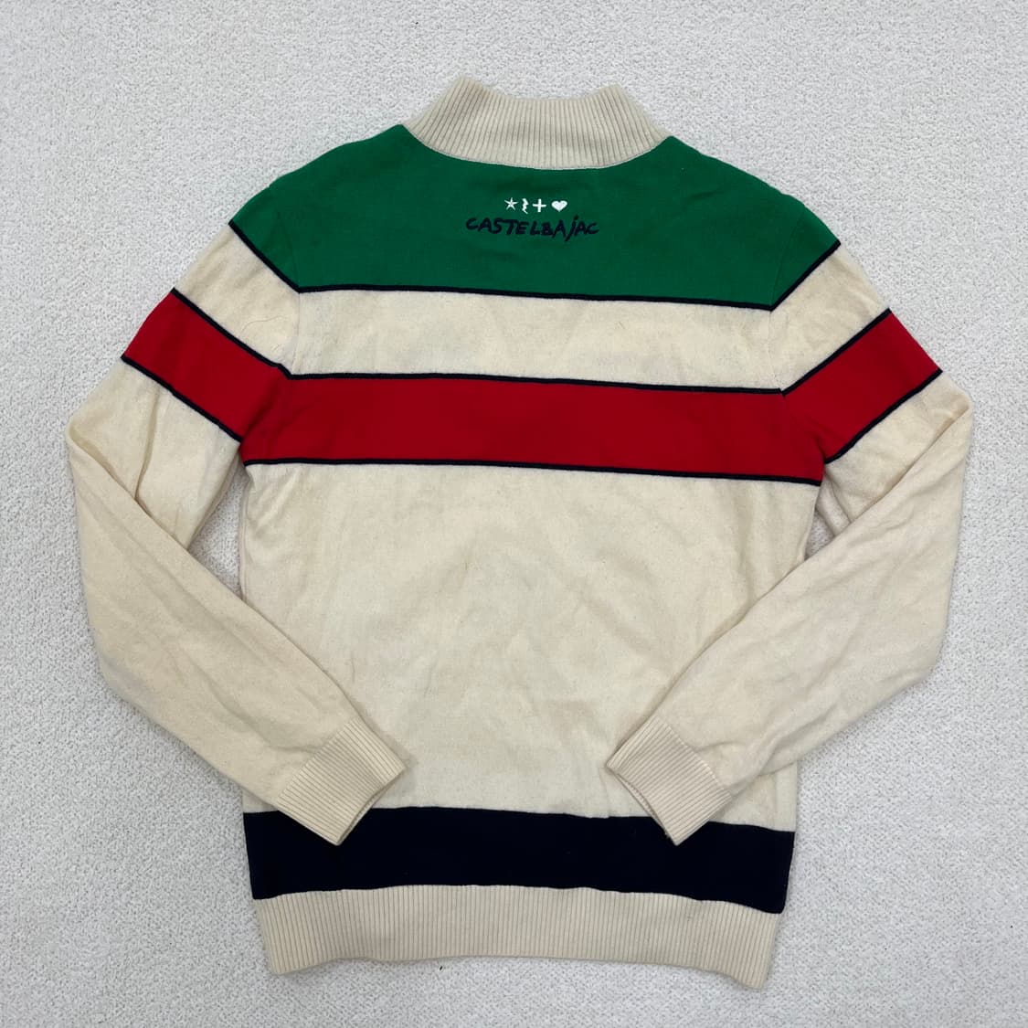 100 까스텔바작 반집업 방풍 니트 0303M 상품이미지3