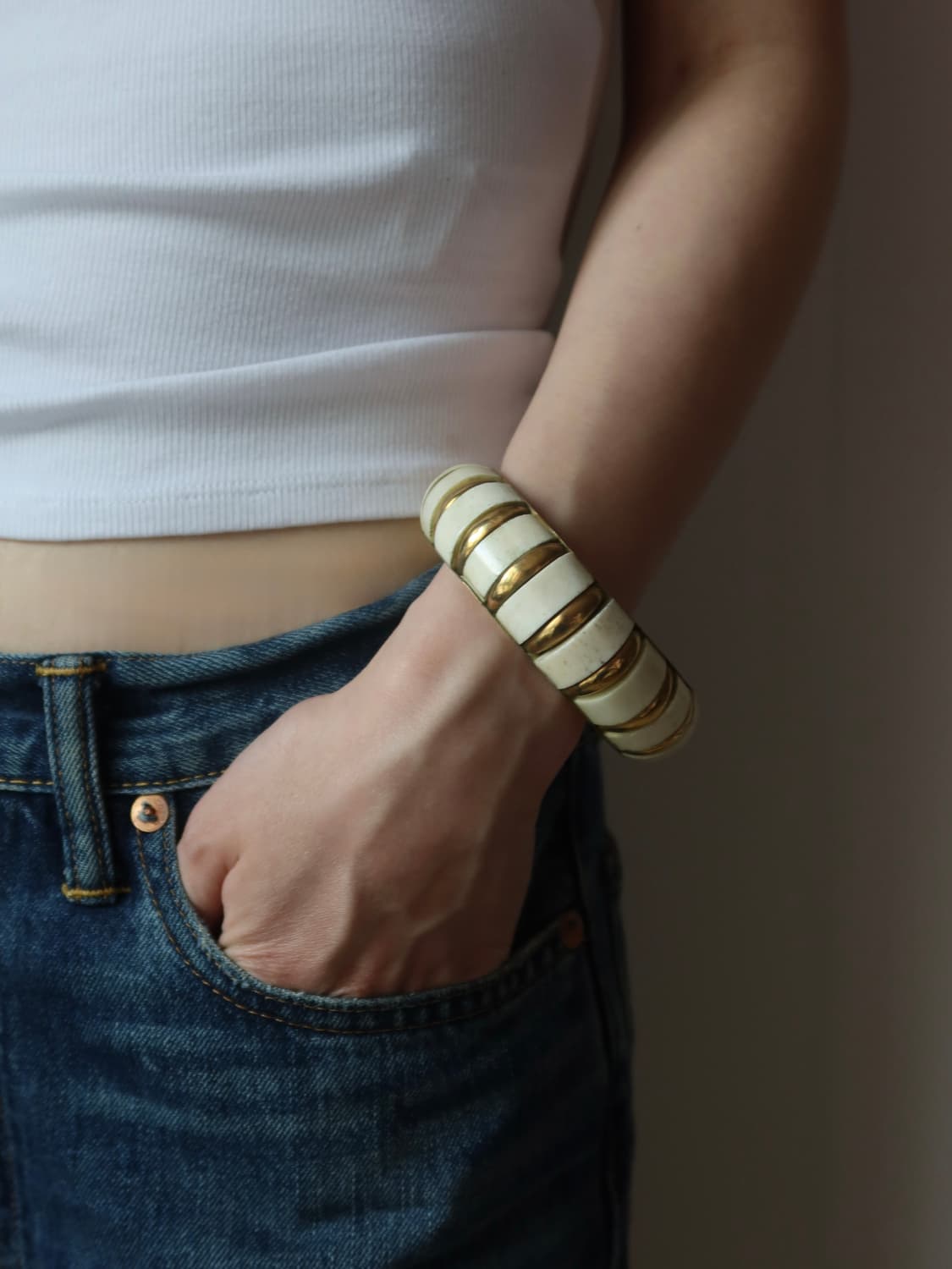 ivory stripe bangle 상품이미지1