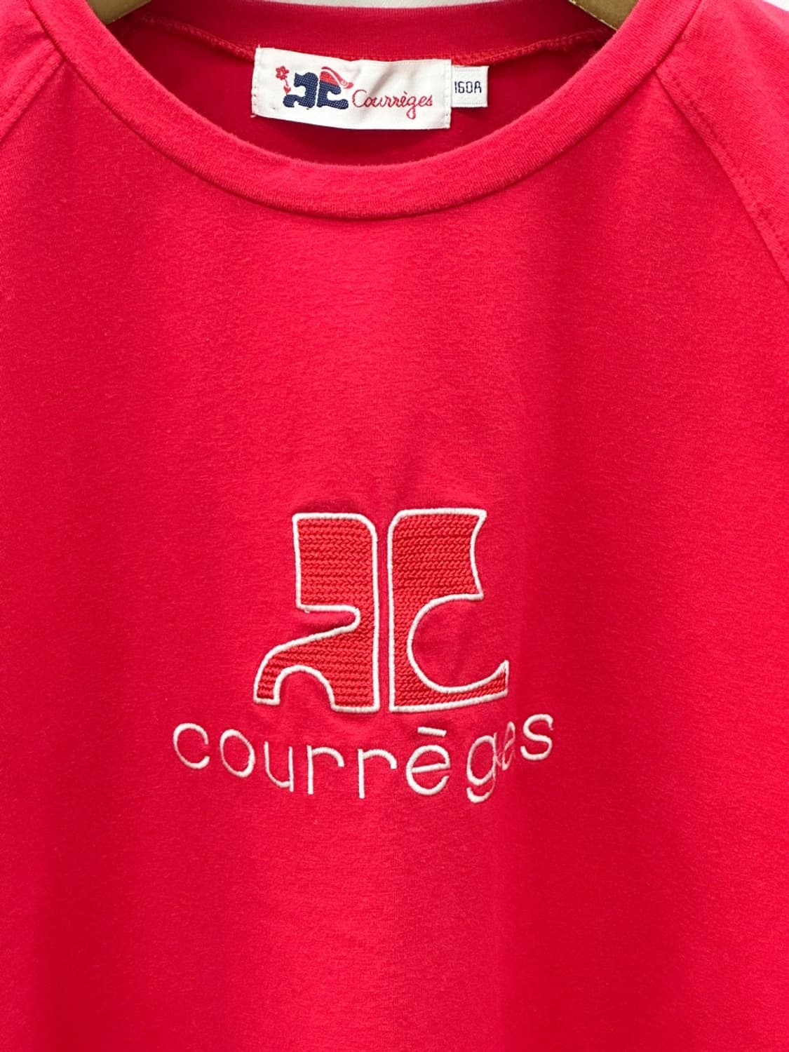 courreges / 꾸레쥬 레드 빅 로고 반팔 티셔츠  상품이미지3