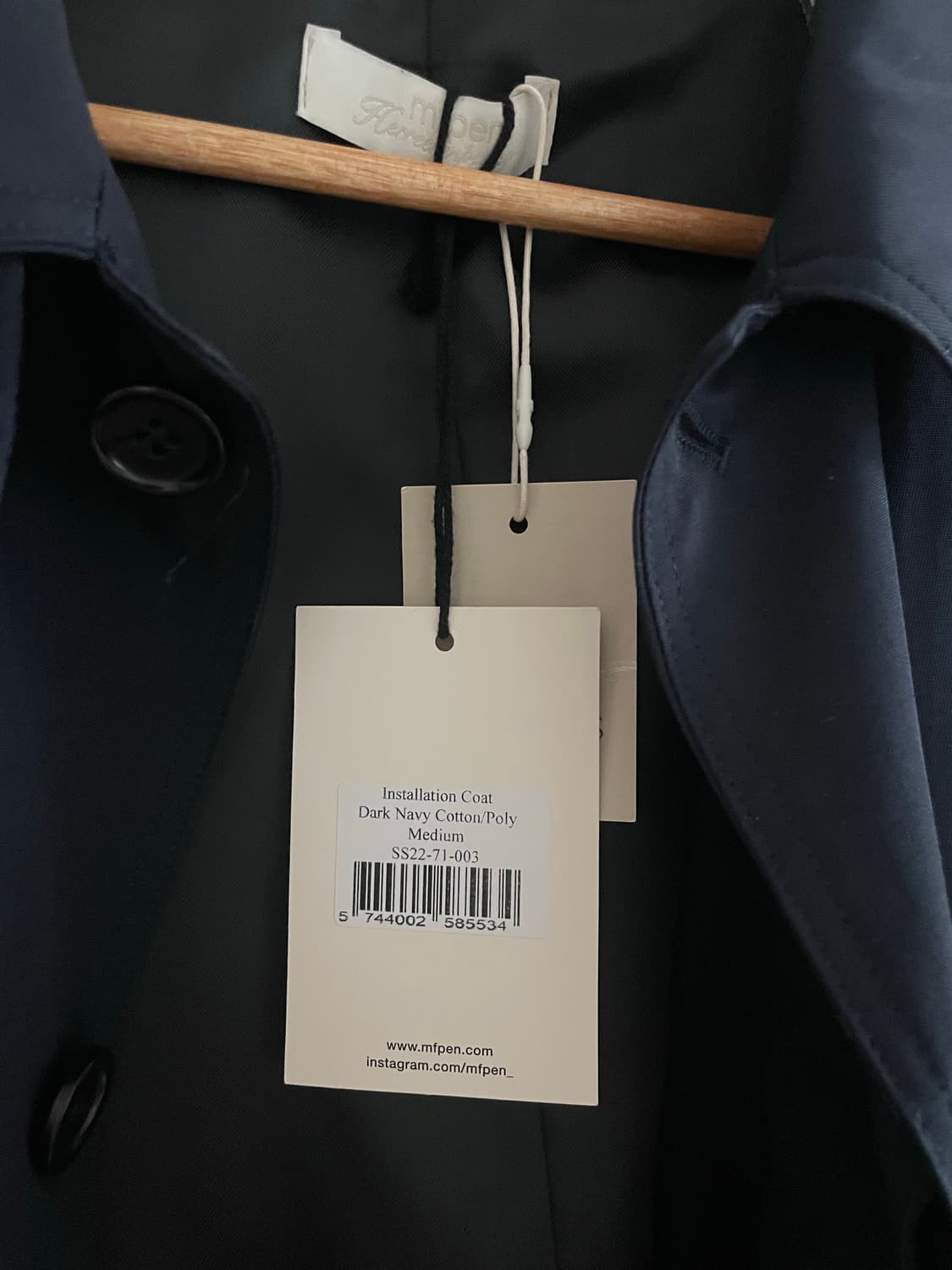 mfpen installation coat 엠에프펜 인스톨레이션 코트 상품이미지5