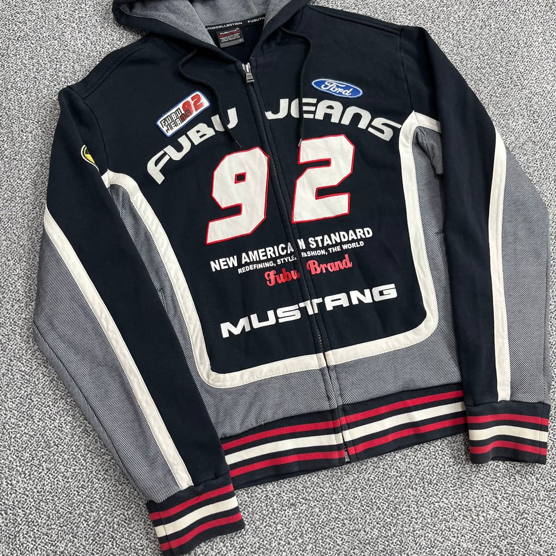 <빈티지 레이싱 후드 집업> No.1272 상품이미지6