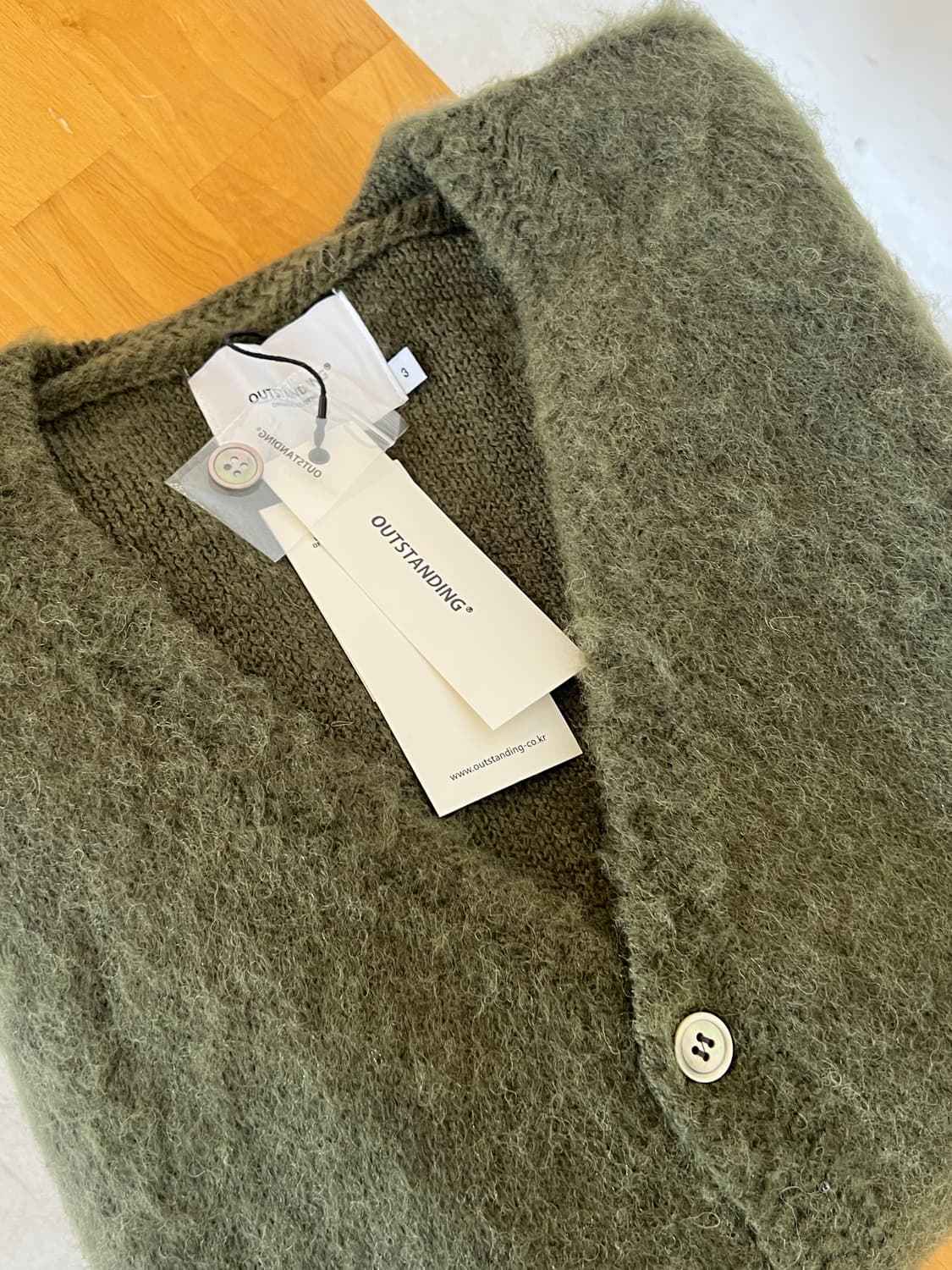 아웃스탠딩 모헤어 가디건 L 상품이미지2