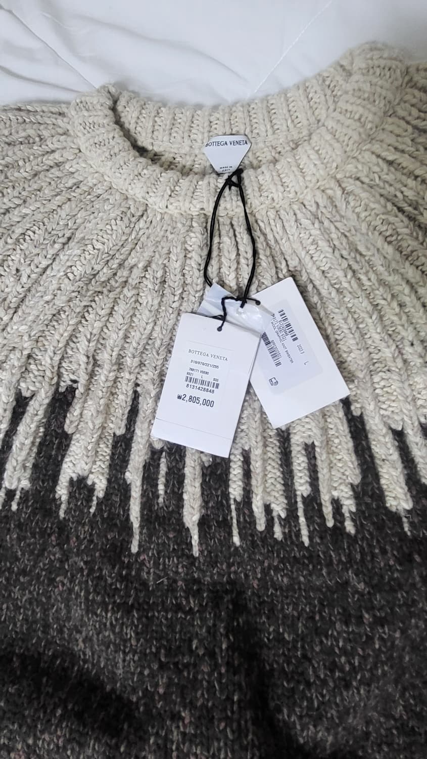 보테가 베네타 믹스 울 그래픽 니트 상품이미지2