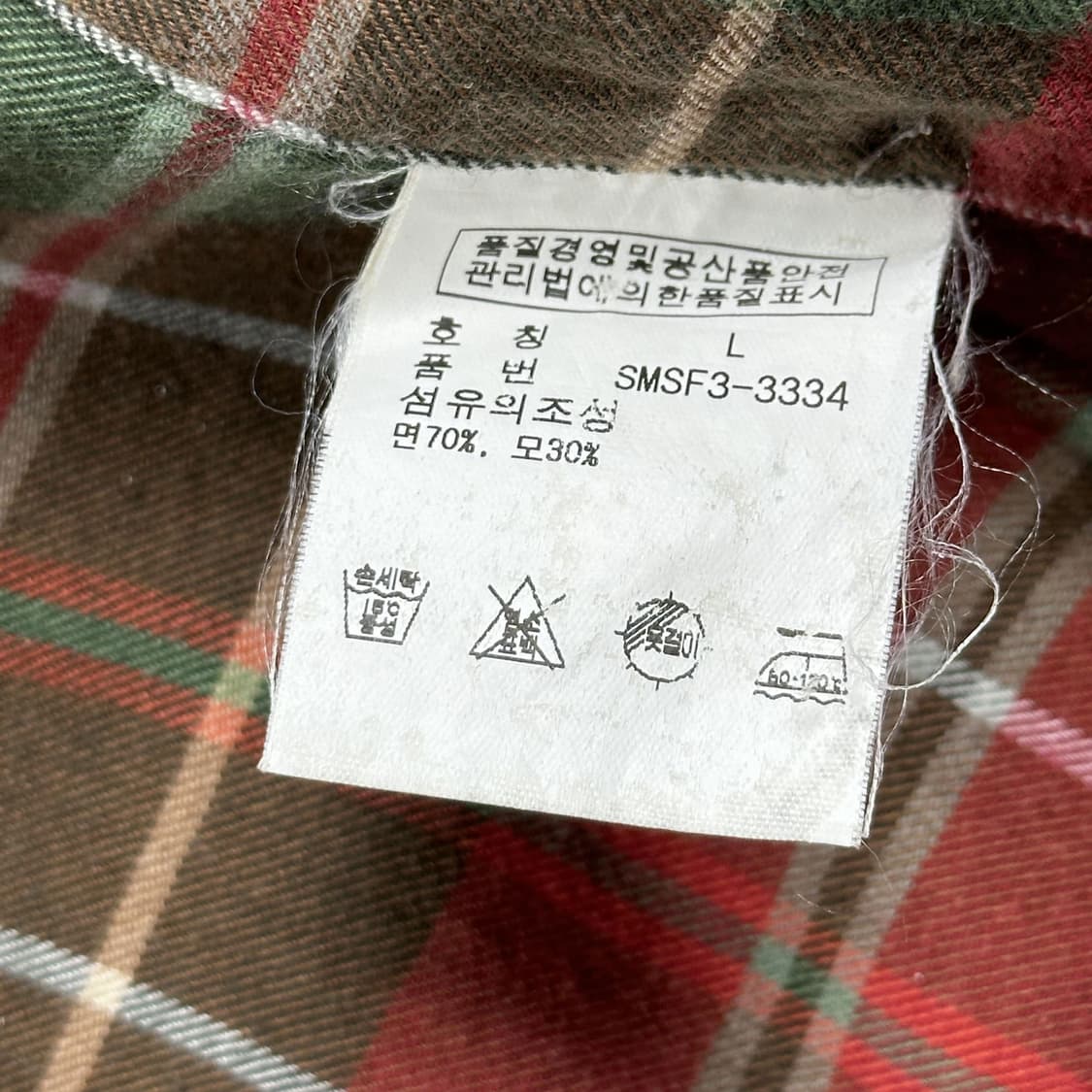 폴로 랄프로렌 클래식 웨스턴 플란넬 체크셔츠 L 상품이미지5