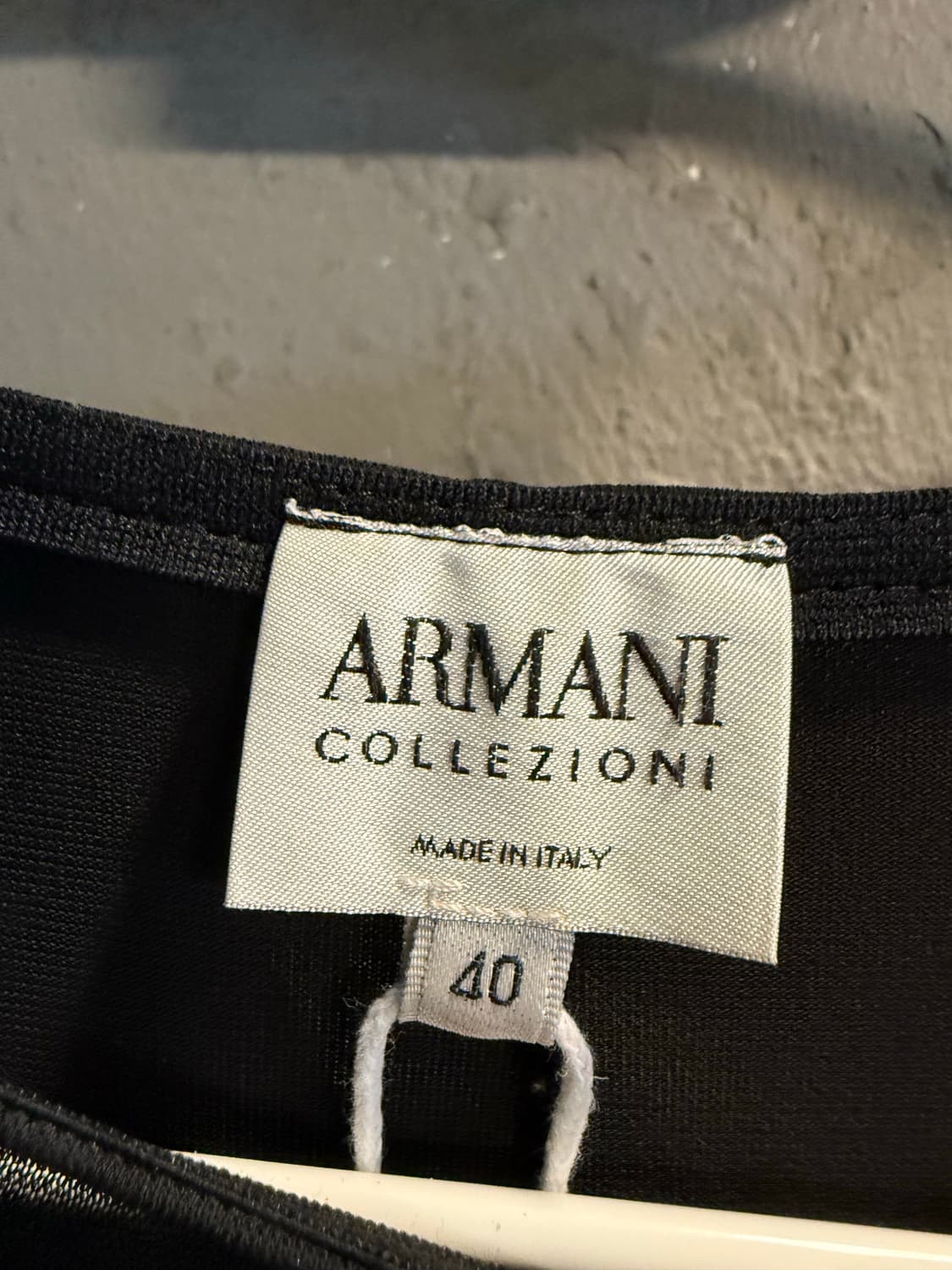 아르마니 꼴레지오니 ARMANI 백오픈 스트레치 원피스 블랙 40 상품이미지7