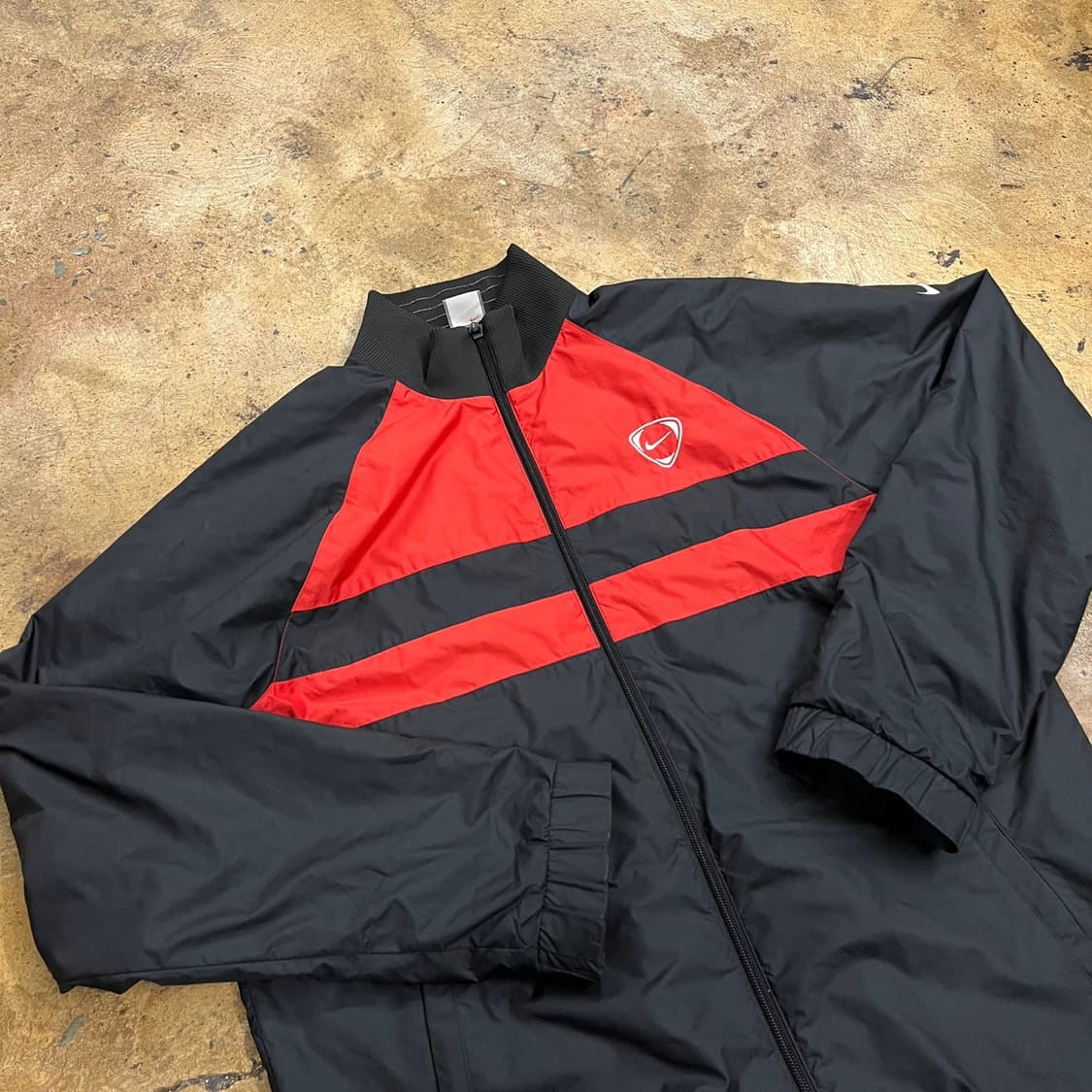 [정품/XL,105] 나이키 스톰핏 배색 바람막이 레드블랙 b14 상품이미지1