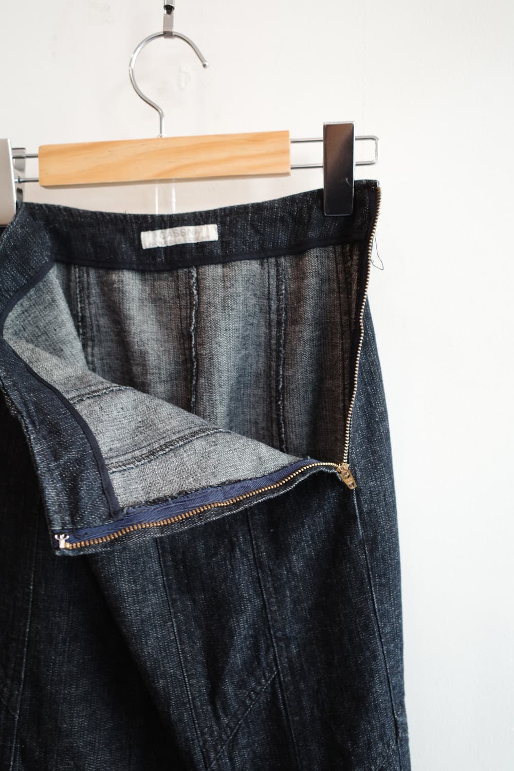 Japan brand 레이스 데님 롱 스커트 (24인치) 상품이미지5