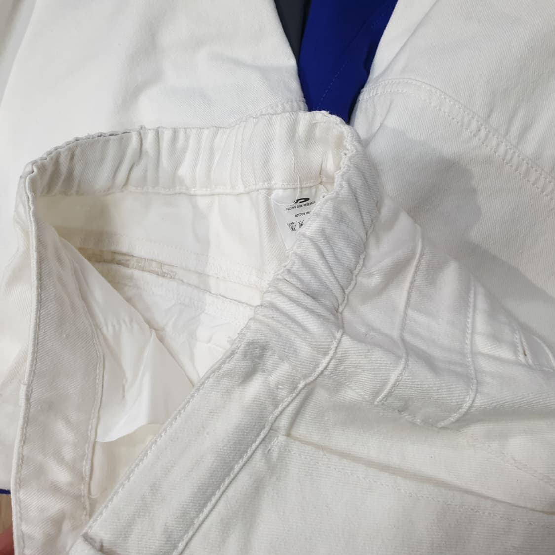 FDR 화이트 와이드 데님 팬츠 상품이미지5