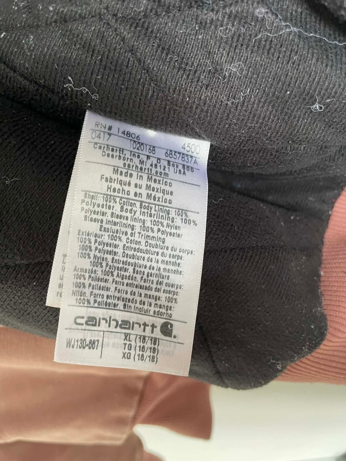 칼하트 라운 후드 자켓 wj130 상품이미지5