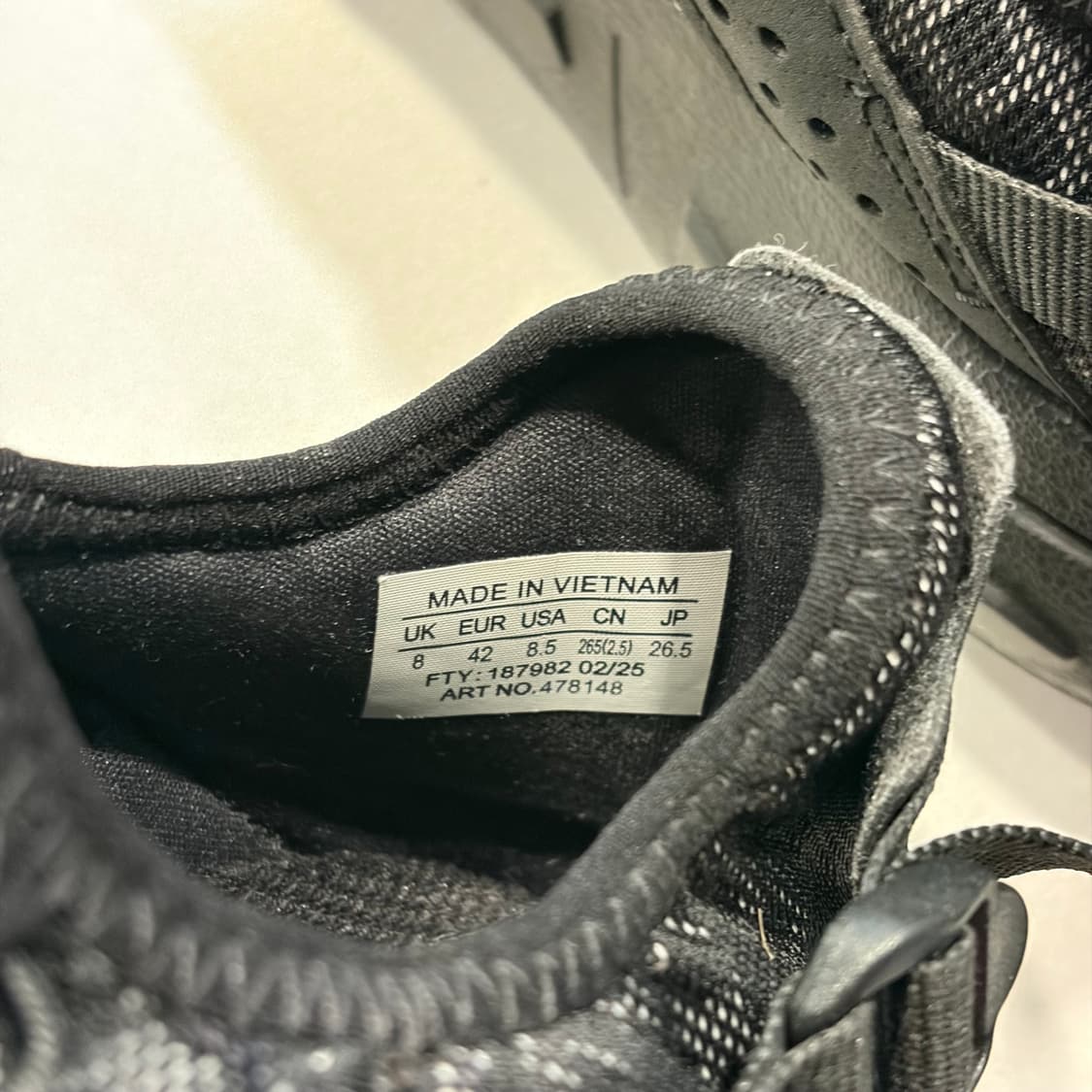 [255] 호카 클리프톤 9 블랙 와이드 상품이미지6