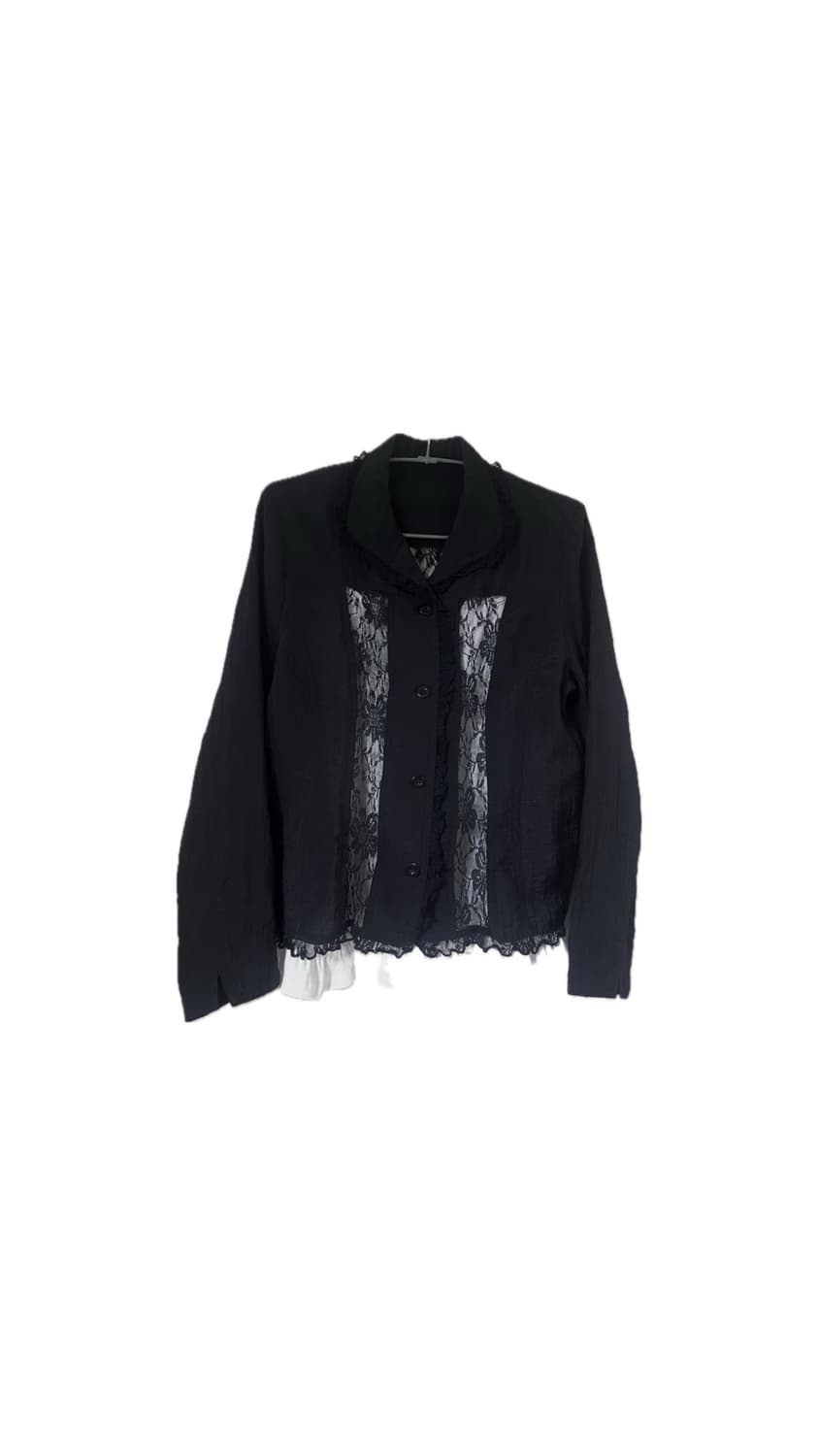 레이스 고스 고딕 로맨틱 갸루 블라우스 셔츠 공겜여주 공겜 상품이미지1