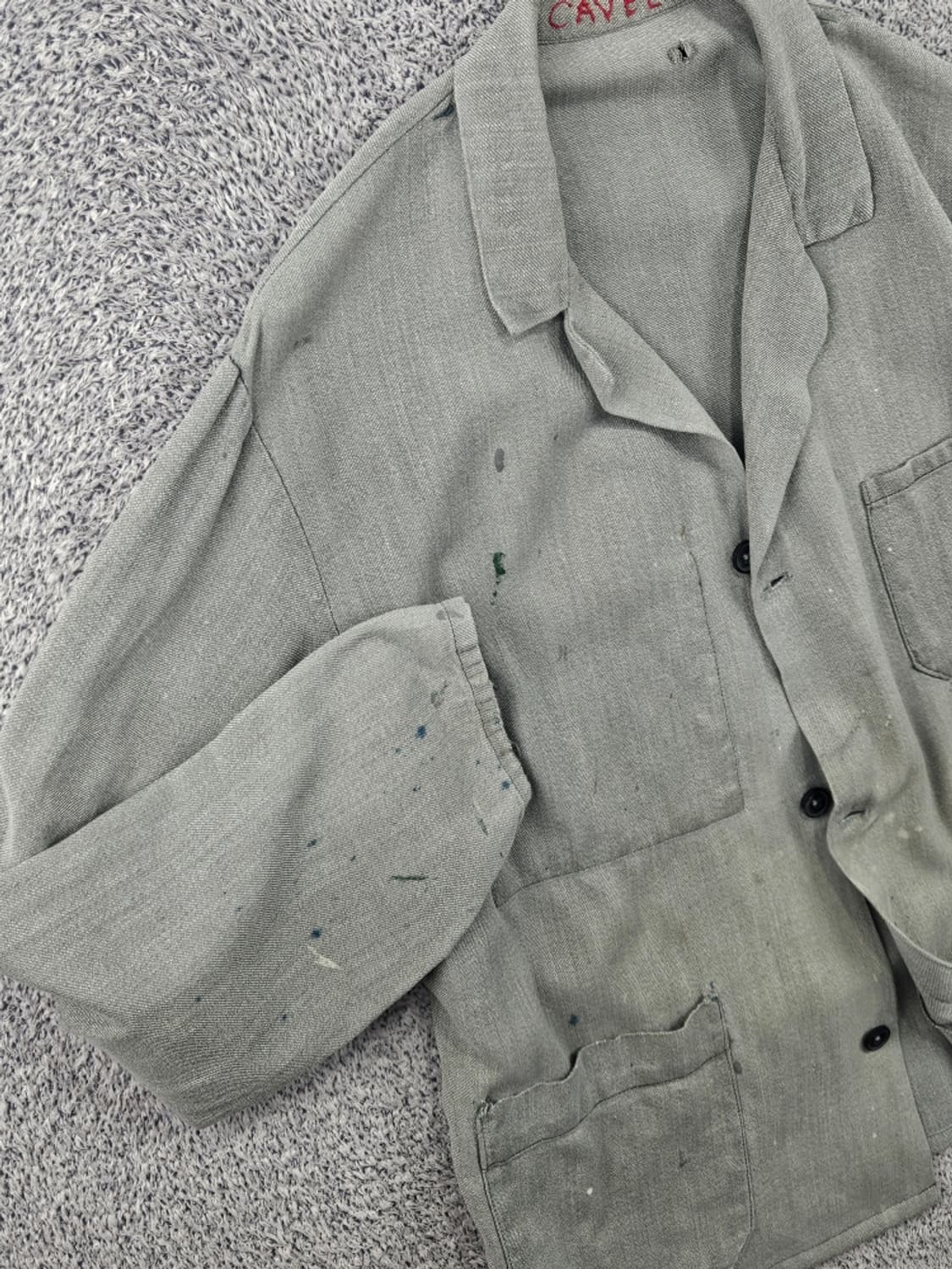 빈티지 3포켓 프렌치 워크 자켓 ( L추정 ) / 11597 상품이미지10