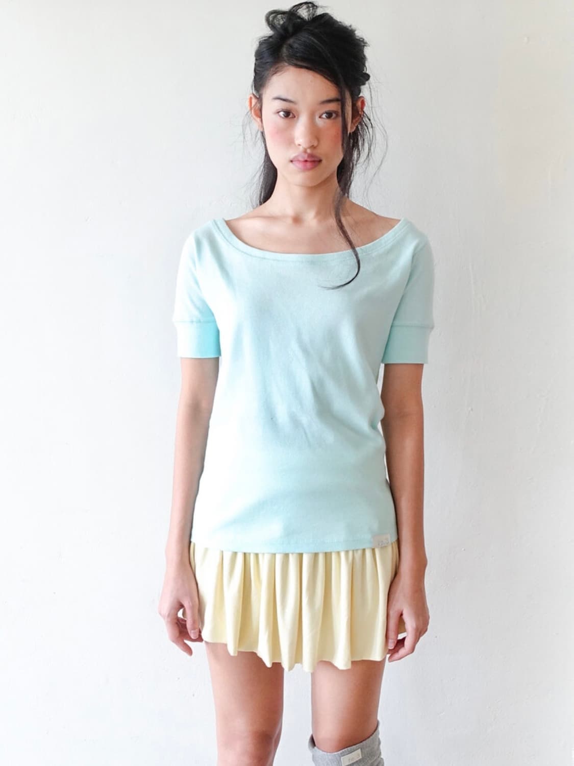 샵페어리 rib half top (mint) 상품이미지2