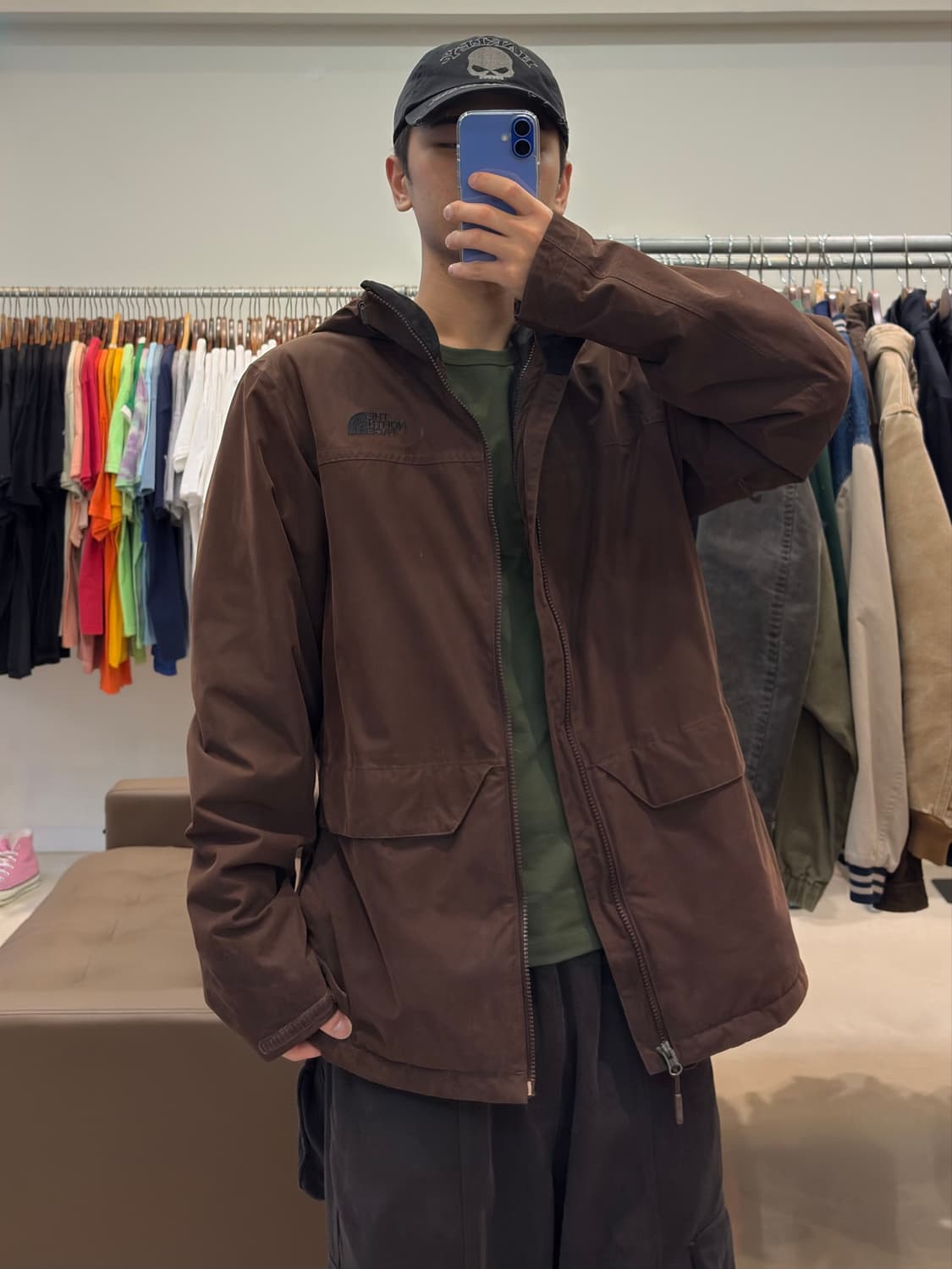 노스페이스 브라운 바람막이 자켓 상품이미지8