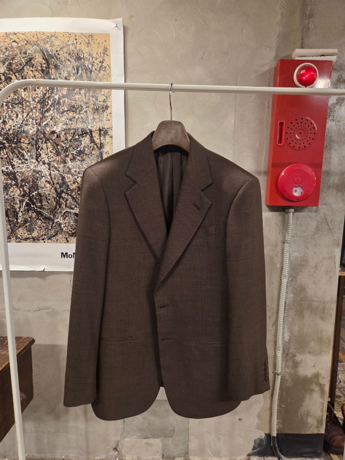 아르마니 꼴레지오니 홉색 트위드자켓 상품이미지1