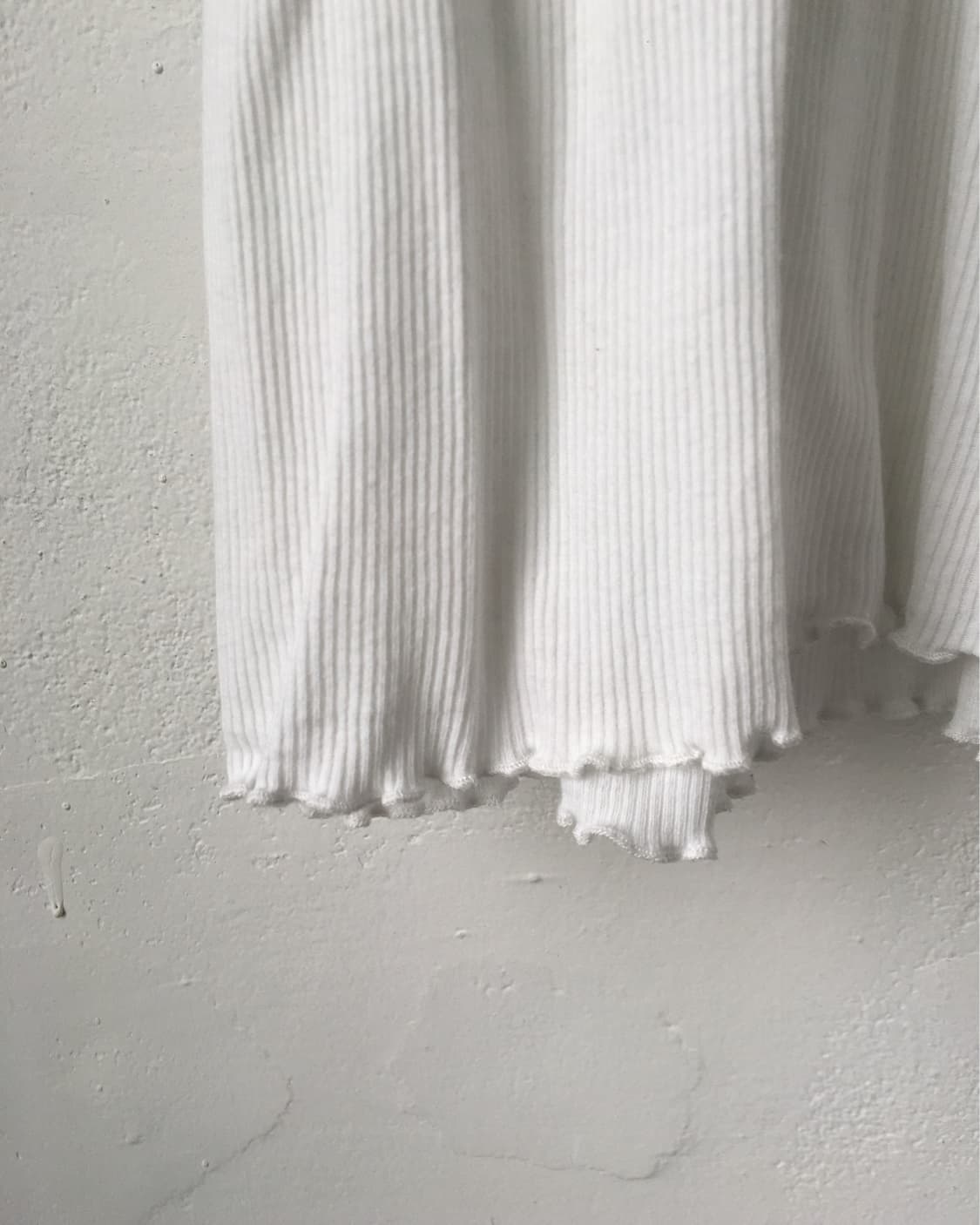 Lace trimming ribbed sleeveless 상품이미지2