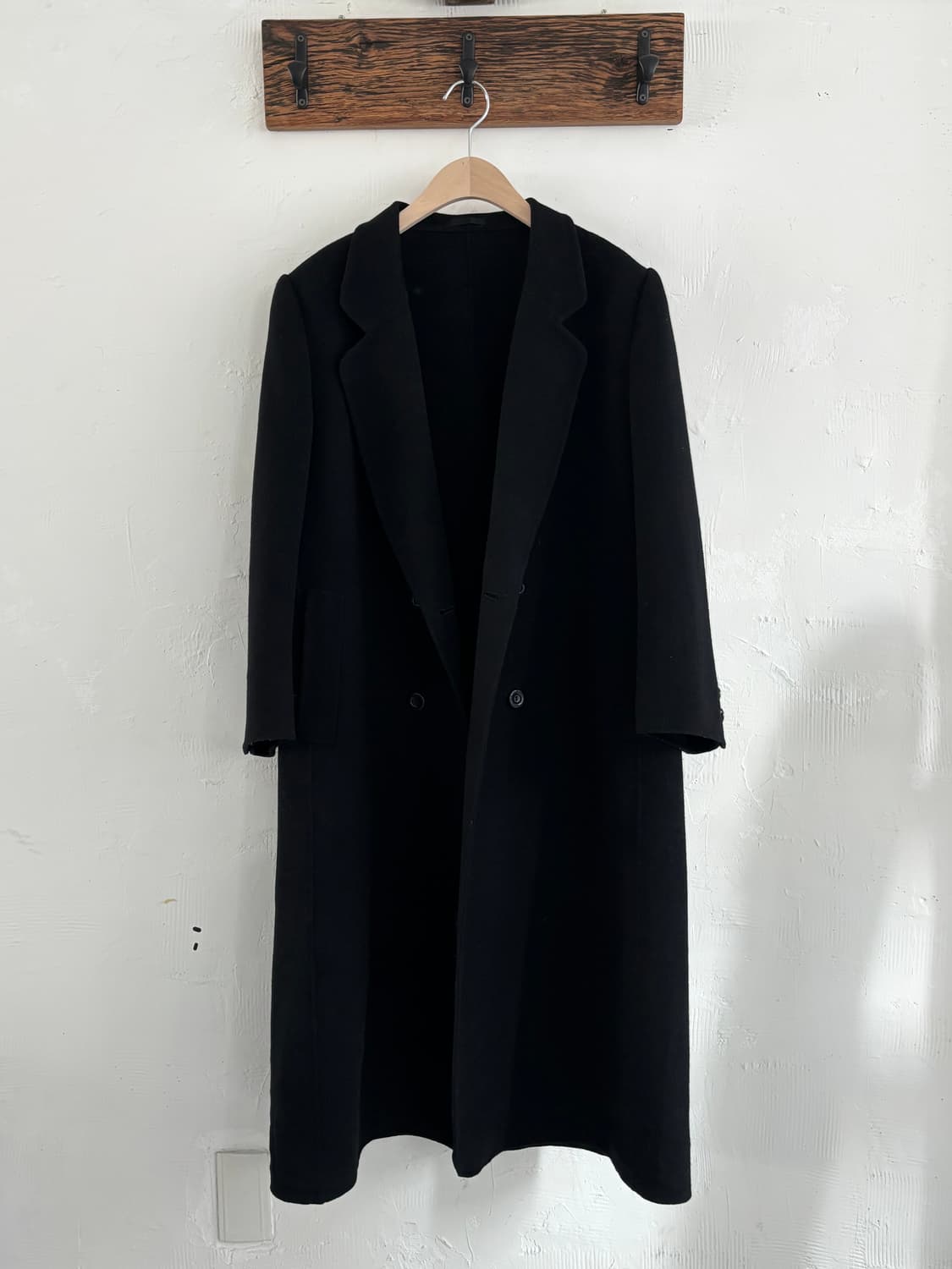 Burberry 버버리 블랙 더블 브레스트 롱코트 상품이미지1