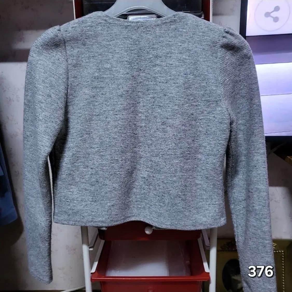 376 ) 꾸안꾸 크롭 진주 가디건 도톰히 고급지고 예쁨 상품이미지3