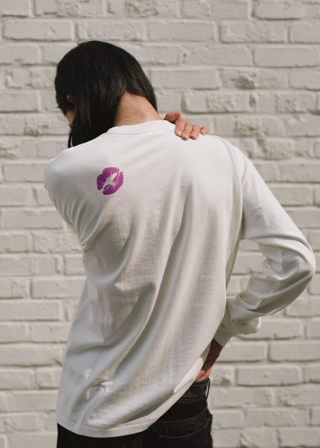 [M] 앤초비 Purple Lips 롱슬리브 긴팔 티셔츠 상품이미지2