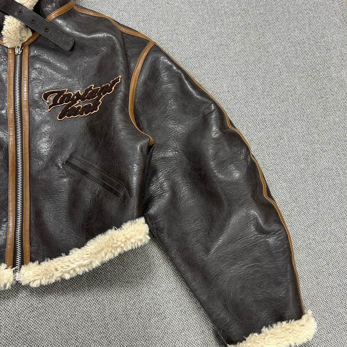 인스턴트펑크 우먼스 보머 무스탕 자켓(F) 상품이미지3