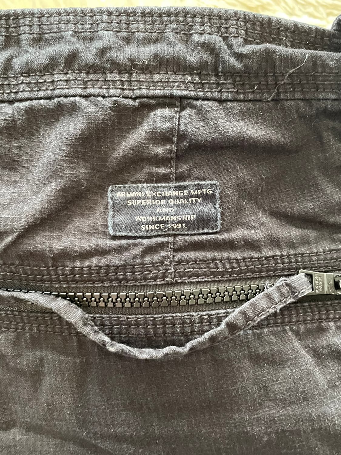 아르마니 익스체인지 블랙 카고 반바지 상품이미지5