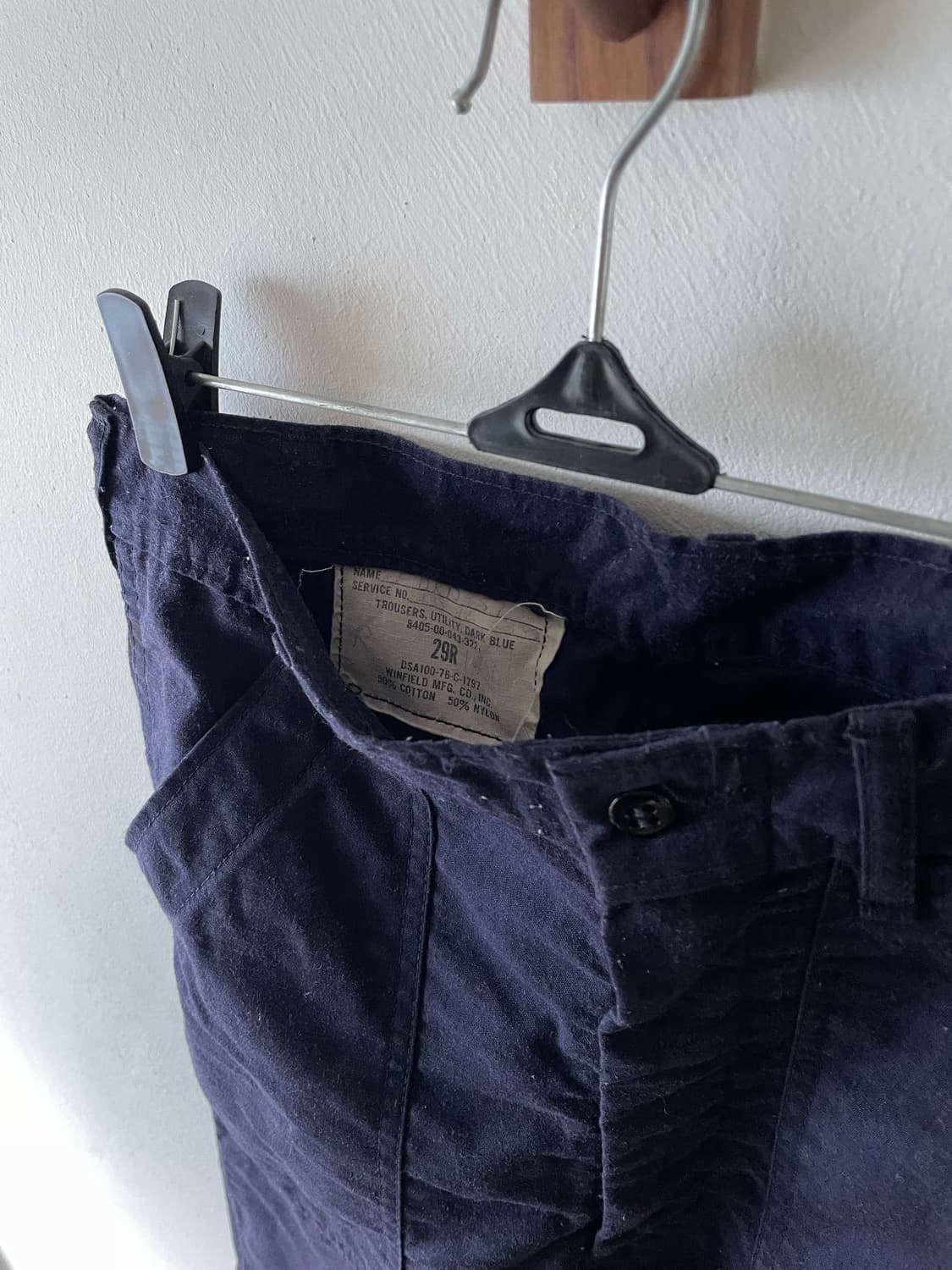 70's US ARMY OG-107 Navy Utility Pants 상품이미지3