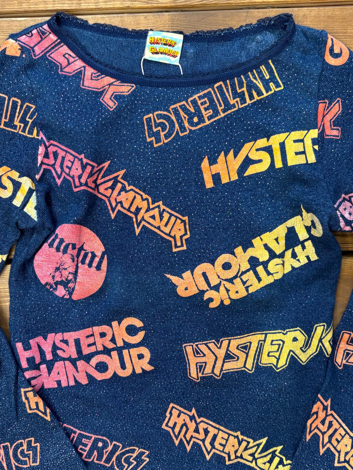 히스테릭글래머 글리터 패턴 슬리브 상품이미지5