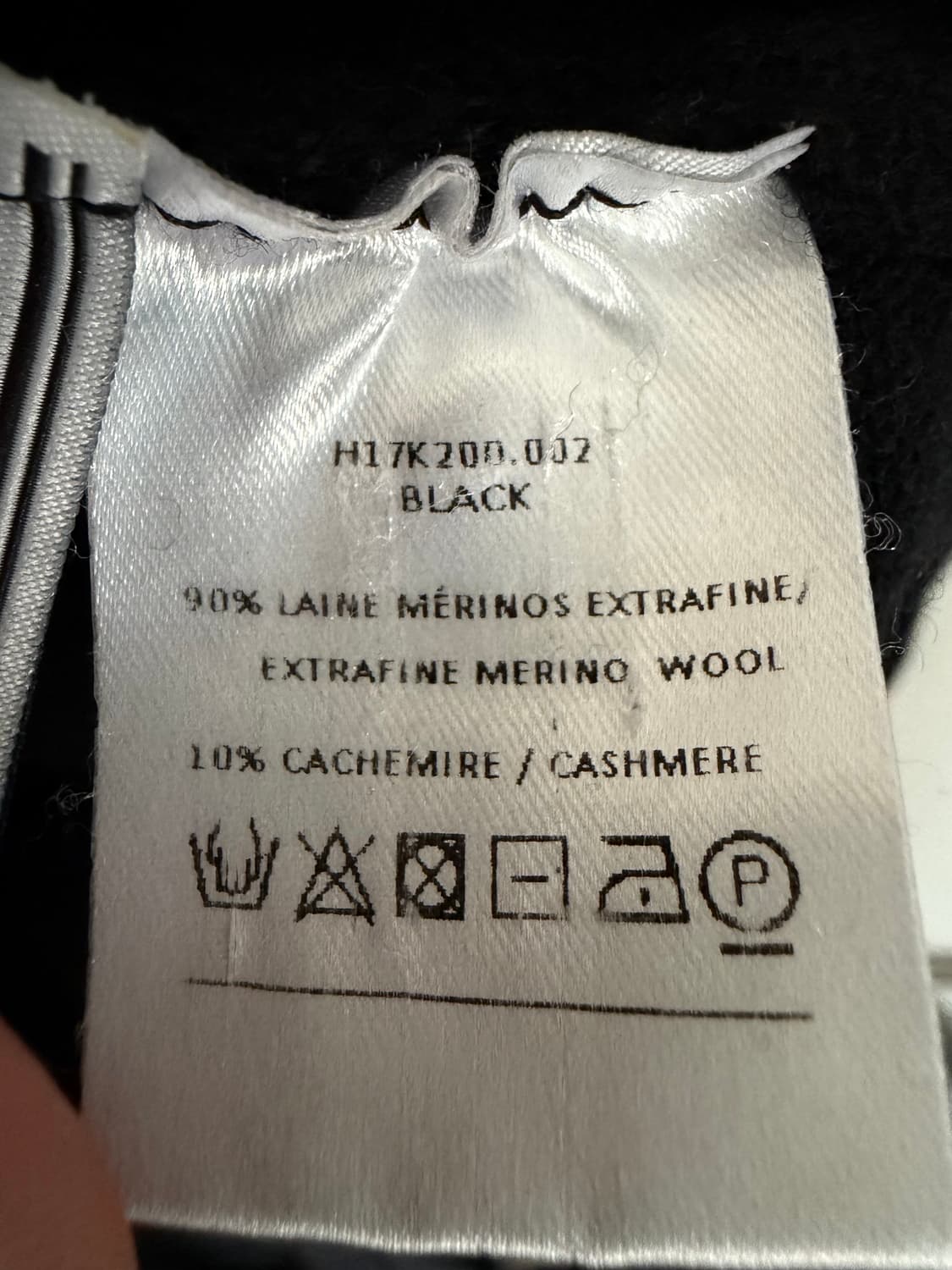 아미 터틀넥 스웨터 블랙 (캐시미어10+메리노울90) 상품이미지5