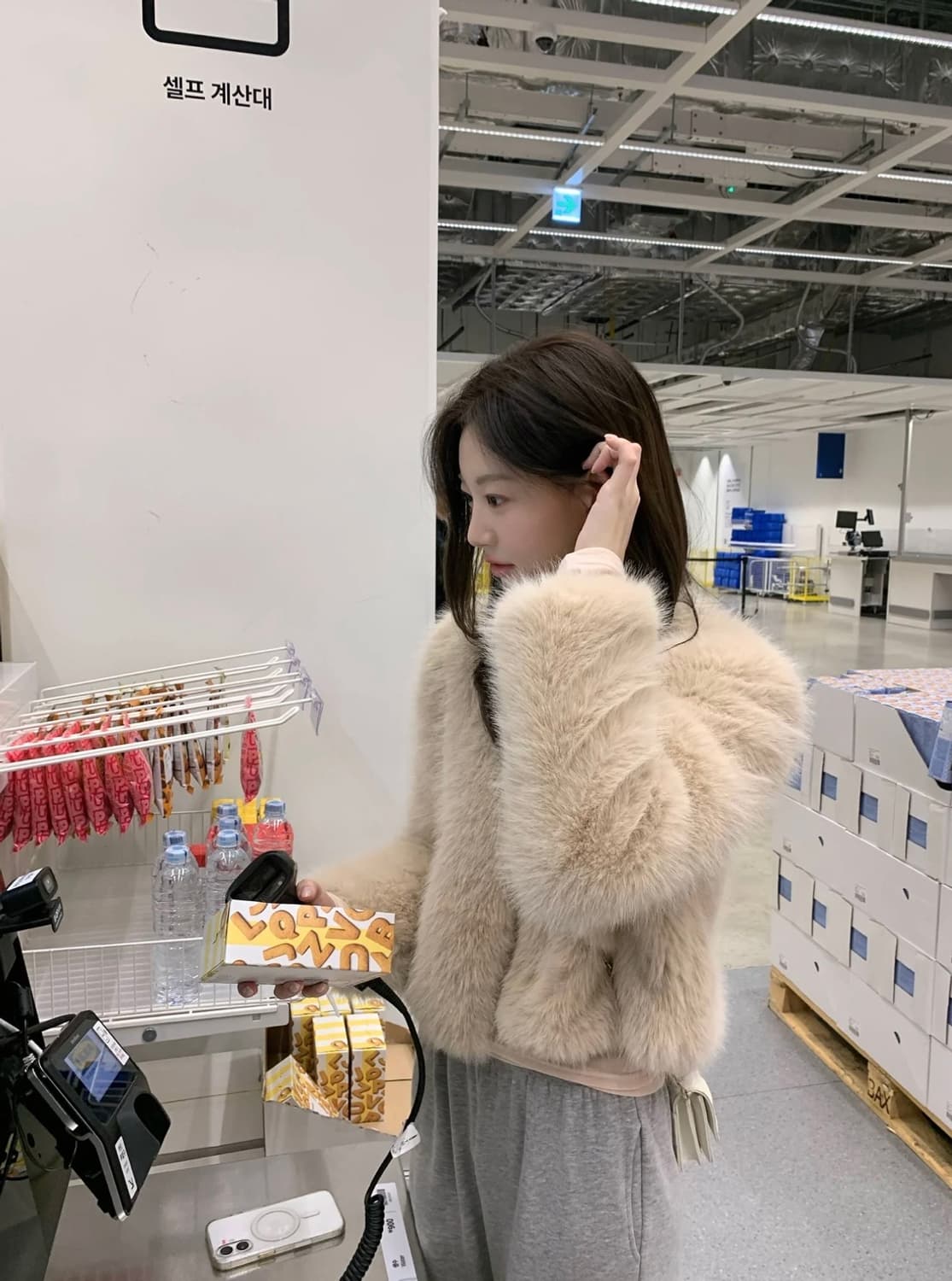 (새상품)제니오 무무 퍼자켓 상품이미지1