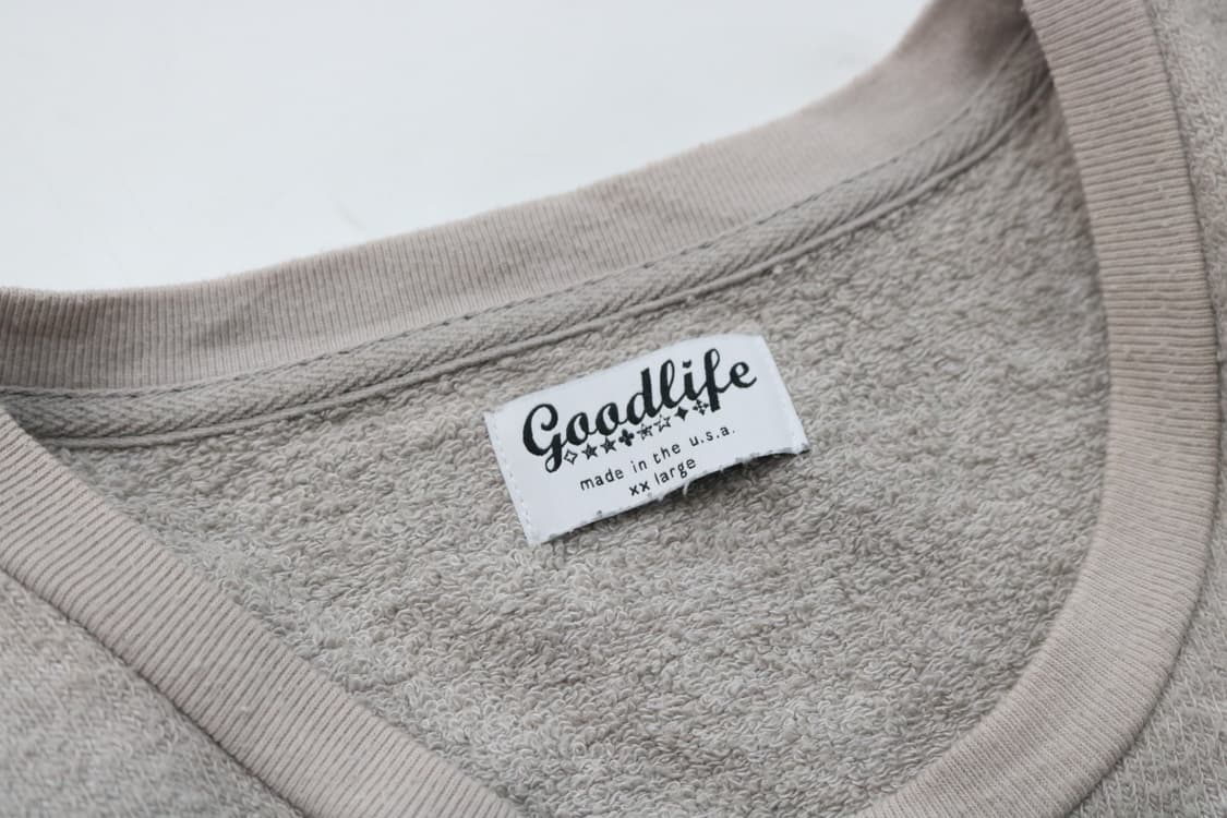 Goodlife 굿라이프 빈티지 테리 타올 크루넥 맨투맨 스웨트셔츠 상품이미지6
