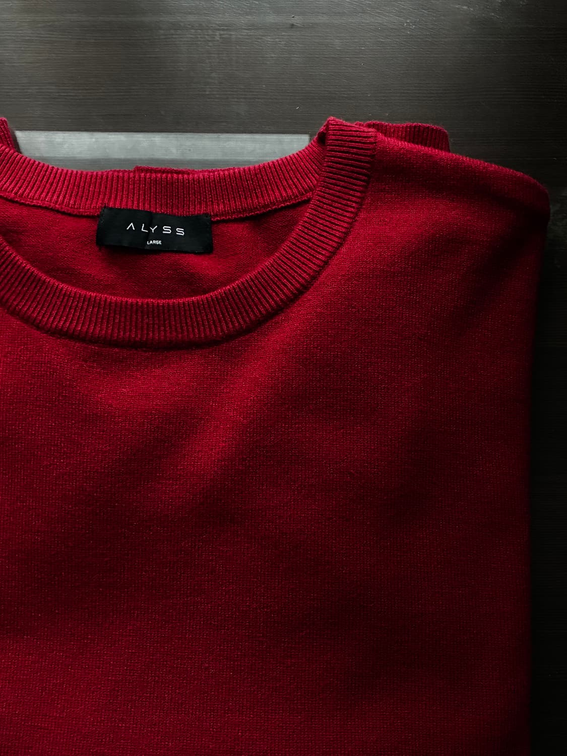 (L) 알리스 클라우드 터치 라운드 크롭 니트 [RED] 판매 상품이미지10