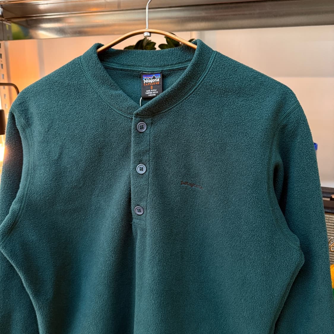 90S 파타고니아 캐필린 플리스 헨리넥 상품이미지2