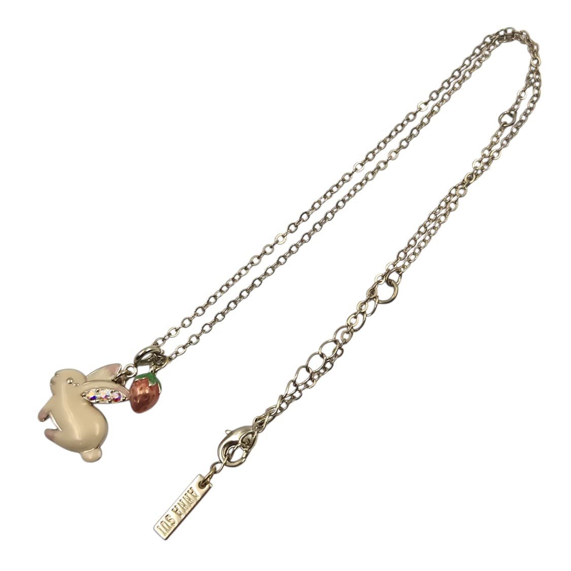 06s 안나수이 토끼&딸기 크리스탈 목걸이 상품이미지2