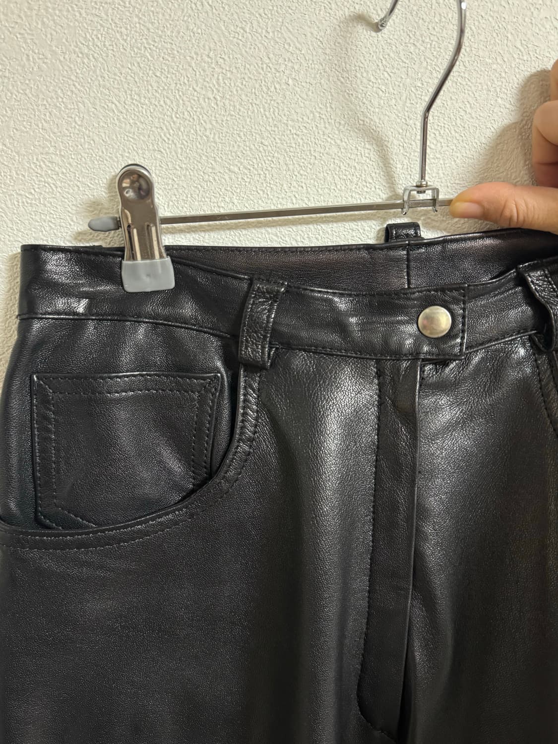 프랑스 빈티지 가죽 바지 상품이미지2
